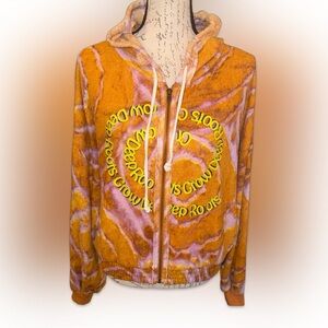 Out from under hoodie